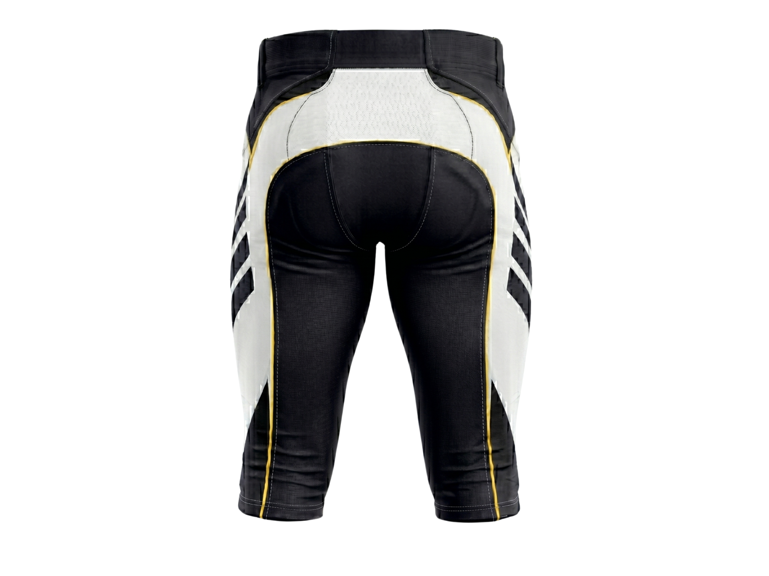 Custom Black & White American Football Shorts Wholesale Teamwear