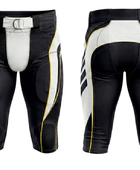 Custom Black & White American Football Shorts Wholesale Teamwear