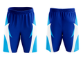 Blue & White ESports Shorts – Team Gaming Performance Wear, Wholesale Bulk, Low MOQ