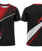 Black & Red Squash Jersey – Wholesale Bulk Team Jersey, Low MOQ, Performance Sportswear