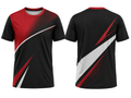Black & Red Squash Jersey – Wholesale Bulk Team Jersey, Low MOQ, Performance Sportswear