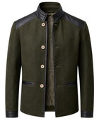 Olive Stand-Collar Hunting Coat B2B Low MOQ Hunting Manufacturer