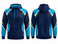 Custom Navy Volleyball Hoodie – Teal Team Pullover Hoodie for Wholesale