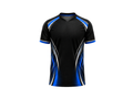 Custom Cornhole League T-Shirt – Black Blue Team Shirt for Wholesale Event Buyers