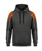 Custom Combat Walkout Hoodie – Charcoal Orange Fight Team Hoodie for Wholesale Buyers