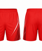Custom Badminton Shorts – Red, Wholesale, Low MOQ, Bulk Sportswear