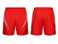 Custom Badminton Shorts – Red, Wholesale, Low MOQ, Bulk Sportswear