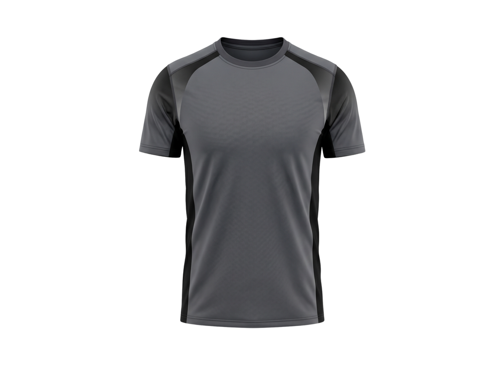 Custom Combat Gym Training Shirt Grey Boxing Team Shirt for Wholesale Buyers front design preview