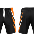 Custom Handball Shorts Black & Orange, Wholesale, Low MOQ, Bulk Sportswear