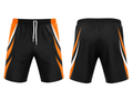 Custom Handball Shorts Black & Orange, Wholesale, Low MOQ, Bulk Sportswear