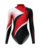 Custom Dance Leotard | Wholesale Dance Studio Performance Leotard | Black Red White | Apparels Bridge