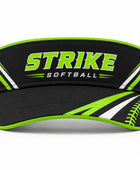 Custom Black Lime Softball Visor Cap – Wholesale Team Headwear for Clubs