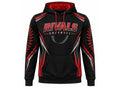 Custom Black Red Softball Hoodie – Wholesale Team Pullover Hoodie for Clubs