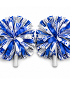 Custom Blue White Cheer Poms – Wholesale Cheerleading Pom Poms for Teams