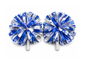 Custom Blue White Cheer Poms – Wholesale Cheerleading Pom Poms for Teams