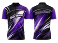 Custom Bowling Jersey – Purple & black Team Shirt, Wholesale, Low MOQ, Bulk Sportswear