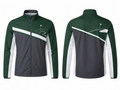 Custom Golf Rain Jacket | Wholesale Golf Club Windbreaker Jacket | Forest Green Charcoal White | Apparels Bridge