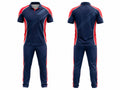 Custom Navy Red Cricket Kit with Trouser – Sublimated Wholesale Team Uniform Set Apparels Bridge