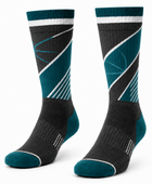 Custom Black Teal Baseball Socks | Wholesale Team Socks for Bulk Orders