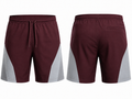 Custom Bowling Shorts – Maroon & Gray, Wholesale, Low MOQ, Bulk Sportswear