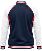 Custom Navy Softball Dugout Jacket – Wholesale Team Warm-Up Jacket for Clubs