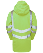 Rail Unlined Storm Coat B2B Low MOQ Reflective Work Coat Fluorescent Yellow Workwear