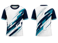 Custom Blue & Teal Dart Jersey – Team Uniform Wholesale, Low MOQ, Personalized Name & Number