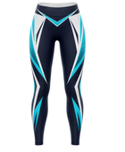 Custom Navy Girls Flag Football Uniform – Sleeveless Jersey & Pants Set