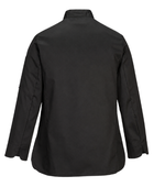 Women’s Double-Breasted Chef Jacket Black | B2B Low MOQ Hospitality Workwear Manufacturer