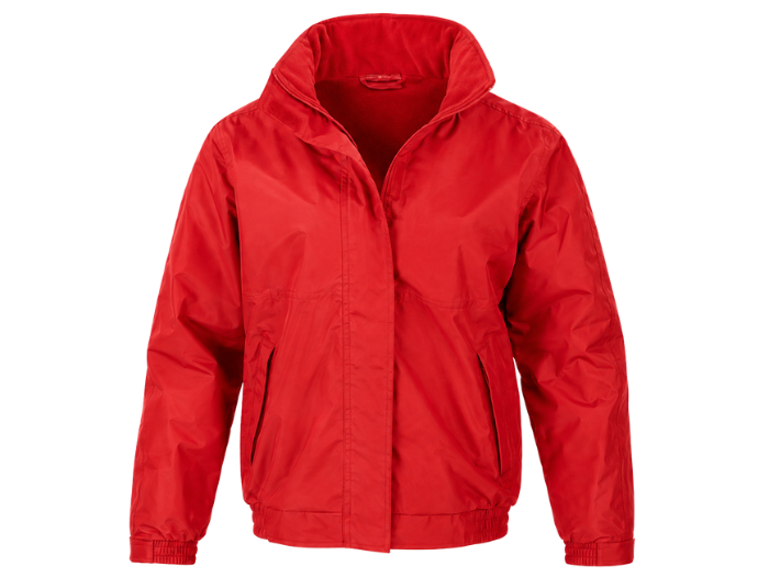 Security Workwear Jacket – Low MOQ B2B Waterproof Outerwear in Red front design preview