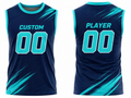Custom Navy Flag Football Practice Jersey – Sleeveless Sublimated Team Jersey