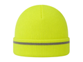 Reflective Work Beanie – Low MOQ B2B Insulated Winter Hat in Fluorescent Yellow