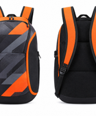Custom Black Orange Flag Football Backpack Bag – Wholesale Team Bag