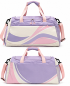 Custom Training and Lifestyle Duffle Bag | Wholesale Gym Team Bag | Lavender Pink White | Apparels Bridge