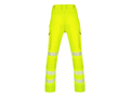 Fluorescent Yellow Industrial Cargo Trousers – Reflective Workwear for B2B Buyers