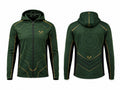Custom Forest Green Sublimated Axe Throwing Full-Zip Hoodie – Venue Teamwear