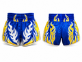 Custom Blue & Yellow Combat Shorts – Team Uniform Wholesale, Low MOQ, Personalized Name & Number