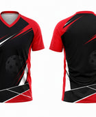 Custom Pickleball Jersey | Wholesale Pickleball Team Shirt | Black Red | Apparels Bridge