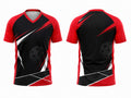 Custom Pickleball Jersey | Wholesale Pickleball Team Shirt | Black Red | Apparels Bridge