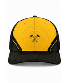 Axe Throwing Trucker Hat – Yellow Black Mesh-Back Custom Venue Cap | Wholesale