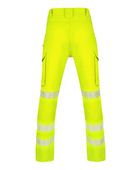 Fluorescent Yellow Industrial Cargo Trousers – Reflective Workwear for B2B Buyers