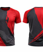Custom Black Red Sublimated Climbing Jersey – Wholesale Teamwear