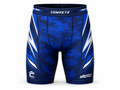 Custom Wrestling Compression Shorts | Wholesale Wrestling Team Shorts | Blue White | Apparels Bridge
