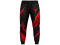 Custom Esports Jogger Pants | Wholesale Gaming Team Joggers | Black Red | Apparels Bridge