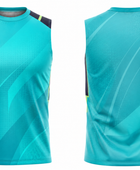 Custom Turquoise Football Practice Jersey – Sleeveless Soccer Training Vest