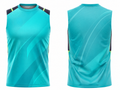 Custom Turquoise Football Practice Jersey – Sleeveless Soccer Training Vest
