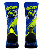 Custom Handball Team Socks – Blue White Sports Socks for Wholesale Buyers