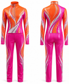 Custom Dance Team Uniform – Orange & Pink Performance Outfit – Wholesale & Low MOQ