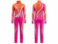 Custom Dance Team Uniform – Orange & Pink Performance Outfit – Wholesale & Low MOQ