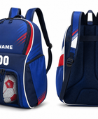 Custom Navy Blue Soccer Backpack | Wholesale Team Gear Bag for Bulk Orders